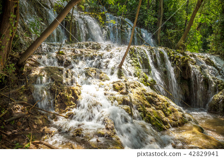 Waterfall in the forest, The Krka National Park. 42829941