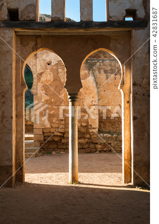 Double gate in Chellah, Rabat, Morocco 42831687