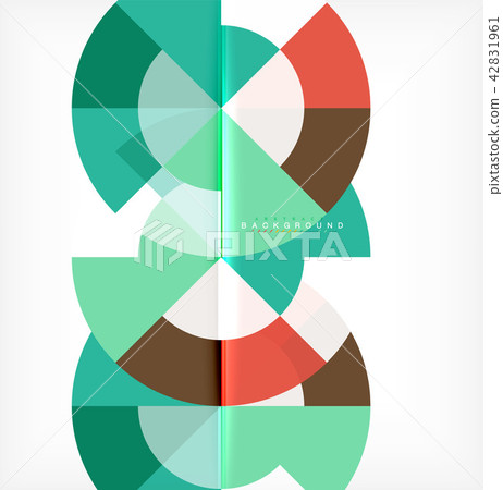 Modern circle abstract background 42831961