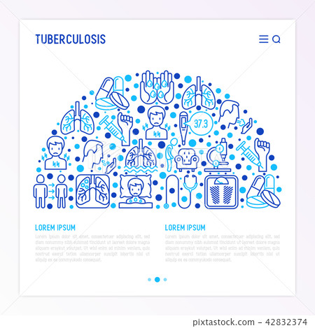 Tuberculosis concept in half circle Tuberculosis concept in half circle 42832374