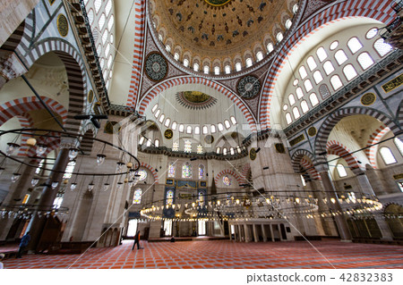 Interior Domes of Blue Mosque 42832383