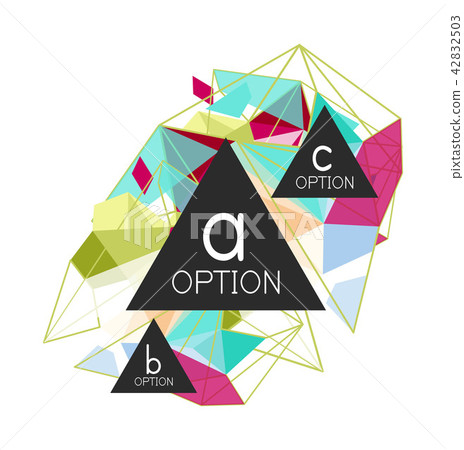 Triangle infographics design layout 42832503
