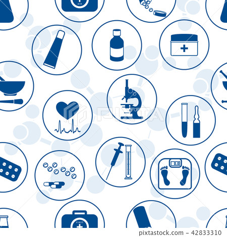 Seamless pattern of various medical devices and 42833310