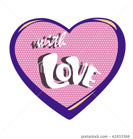Pink Heart isolated on white background - Stock Illustration [42833366 ...
