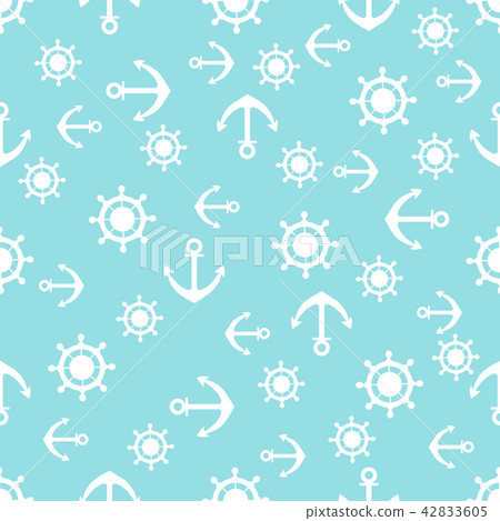 Cute seamless pattern with steering wheels and Cute seamless pattern with steering wheels and 42833605