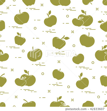 Apples juicy fruit Seamless pattern. Apples juicy fruit Seamless pattern. 42833607