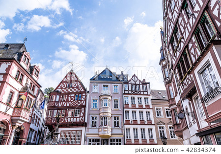 Historic Facades Bernkastel-Kues Rhineland Historic Facades Bernkastel-Kues Rhineland 42834374