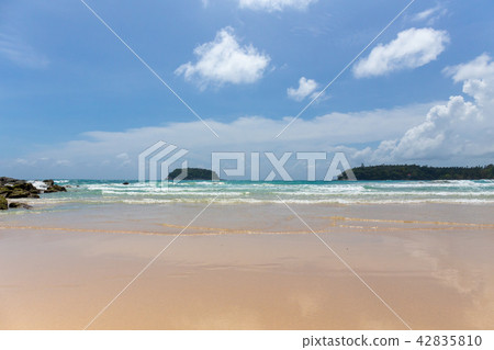 clean and clear sea with blue sky at Kata beach clean and clear sea with blue sky at Kata beach 42835810