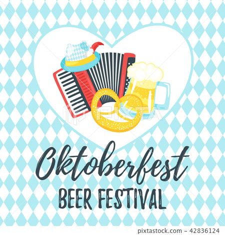 Octoberfest greeting card 42836124