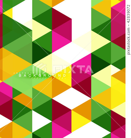 Multicolored triangles abstract background, mosaic tiles concept Multicolored triangles abstract background, mosaic tiles concept 42839072