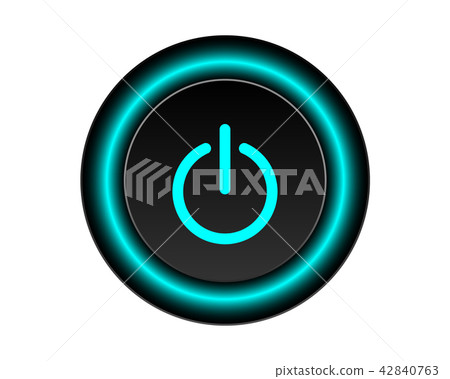 Green power icon Vector Illustration isolated Green power icon Vector Illustration isolated 42840763