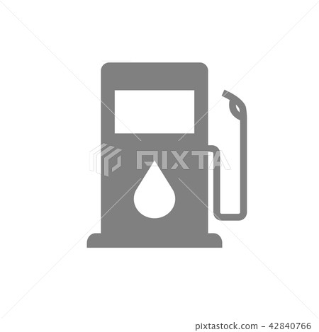 gas or oil pump vector icon isolated on white gas or oil pump vector icon isolated on white 42840766
