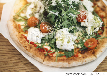 Salad cheese pizza, Italy, Food Salad cheese pizza, Italy, Food 42842133