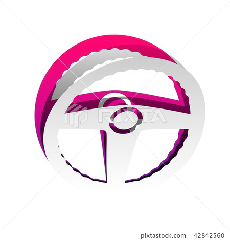 Car driver sign. Vector. Detachable paper with... - Stock Illustration ...