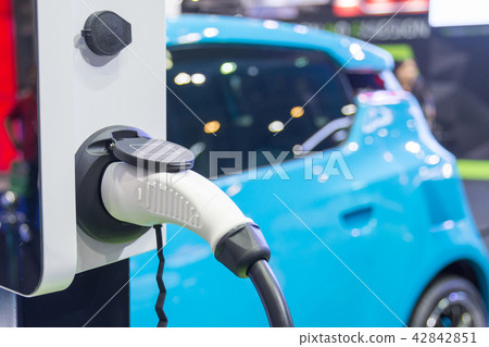 Charging an electric car battery 42842851