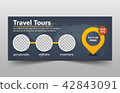Travel tour corporate business banner template 42843091