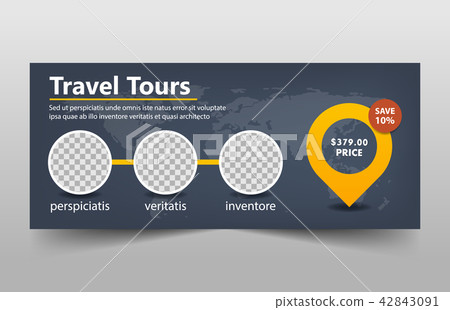 Travel tour corporate business banner template 42843091