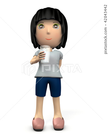 A young lady who supplies hydration 42843442