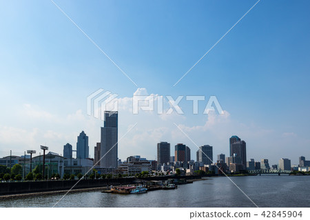 (Tokyo-Cityscape) Scenery around Toyosu Canal 5 (Tokyo-Cityscape) Scenery around Toyosu Canal 5 42845904
