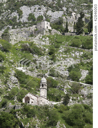 Ruins of the fortress over Kotor 42846003