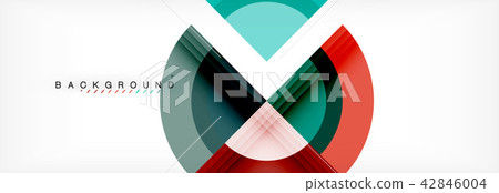 Vector circular geometric abstract background 42846004