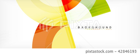 Vector circular geometric abstract background 42846193