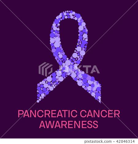 Pancreatic cancer ribbon poster 42846314