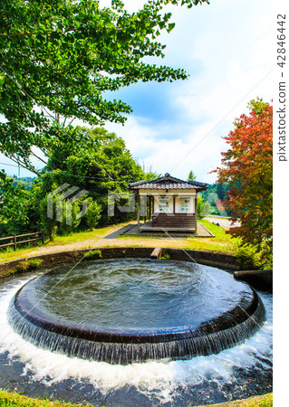 Water for irrigation small bamboo circular water diversion [Yamato-cho, Kamimashiki-gun, Kumamoto] 42846442