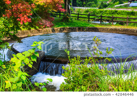 灌溉用水竹小徑引水[熊本縣神明市郡大和町] 42846446