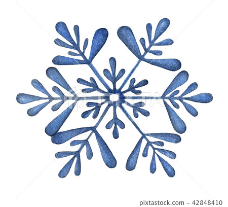 Snowflake isolated on white background Snowflake isolated on white background 42848410