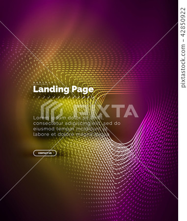 Neon glowing background for landing page 42850922