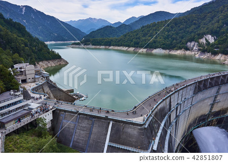 Drainage of Kurobe Dam in Toyama Prefecture Drainage of Kurobe Dam in Toyama Prefecture 42851807