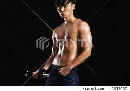 Fitness muscle dumbbell 42852067