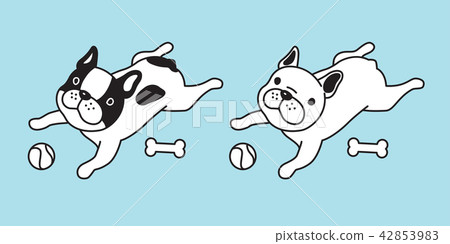 dog vector french bulldog icon cartoon character dog vector french bulldog icon cartoon character 42853983