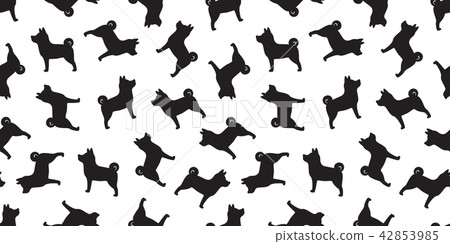 dog seamless pattern vector french bulldog hound 42853985