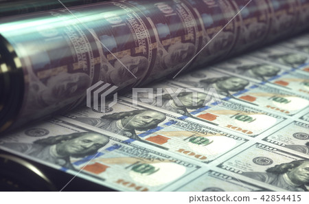 Printing US Dollar Bills Printing US Dollar Bills 42854415