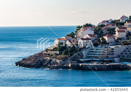 View of the new city of Dubrovnik. Croatia, winter View of the new city of Dubrovnik. Croatia, winter 42855043