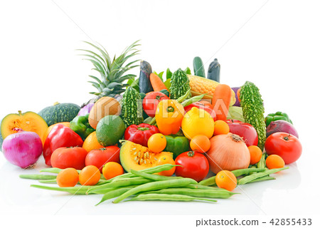 Fresh vegetables and fruits 42855433