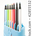 Set of colorful marker paint pen isolated 42855532