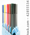 Set of colorful marker paint pen isolated 42855534