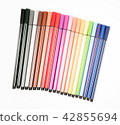 Set of colorful marker paint pen isolated 42855694