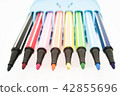 Set of colorful marker paint pen isolated 42855696