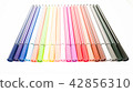 Set of colorful marker paint pen isolated 42856310