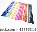 Set of colorful marker paint pen isolated 42856314