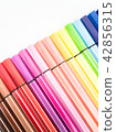 Set of colorful marker paint pen isolated 42856315