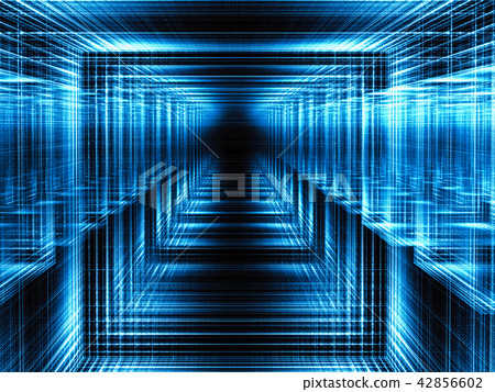 Abstract futuristic portal - digitally generated image 42856602