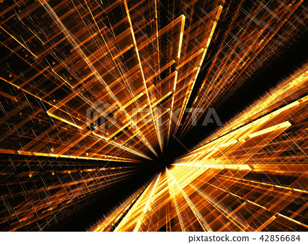 Surreal hall - abstract digitally generated image 42856684