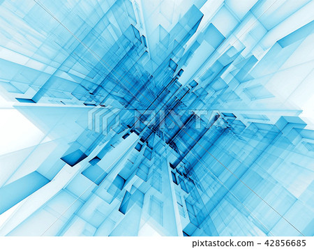 Abstract futuristic portal - digitally generated image Abstract futuristic portal - digitally generated image 42856685