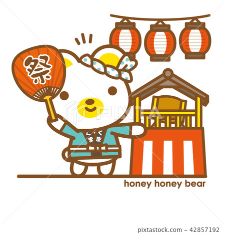 蜂蜜蜂蜜熊夏季節日 42857192