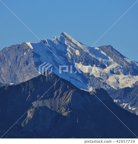 Mount Balmhorn. View from Mount Niederhorn.  Mount Balmhorn. View from Mount Niederhorn.  42857719